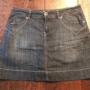 Jean Skort Dark Faded Wash